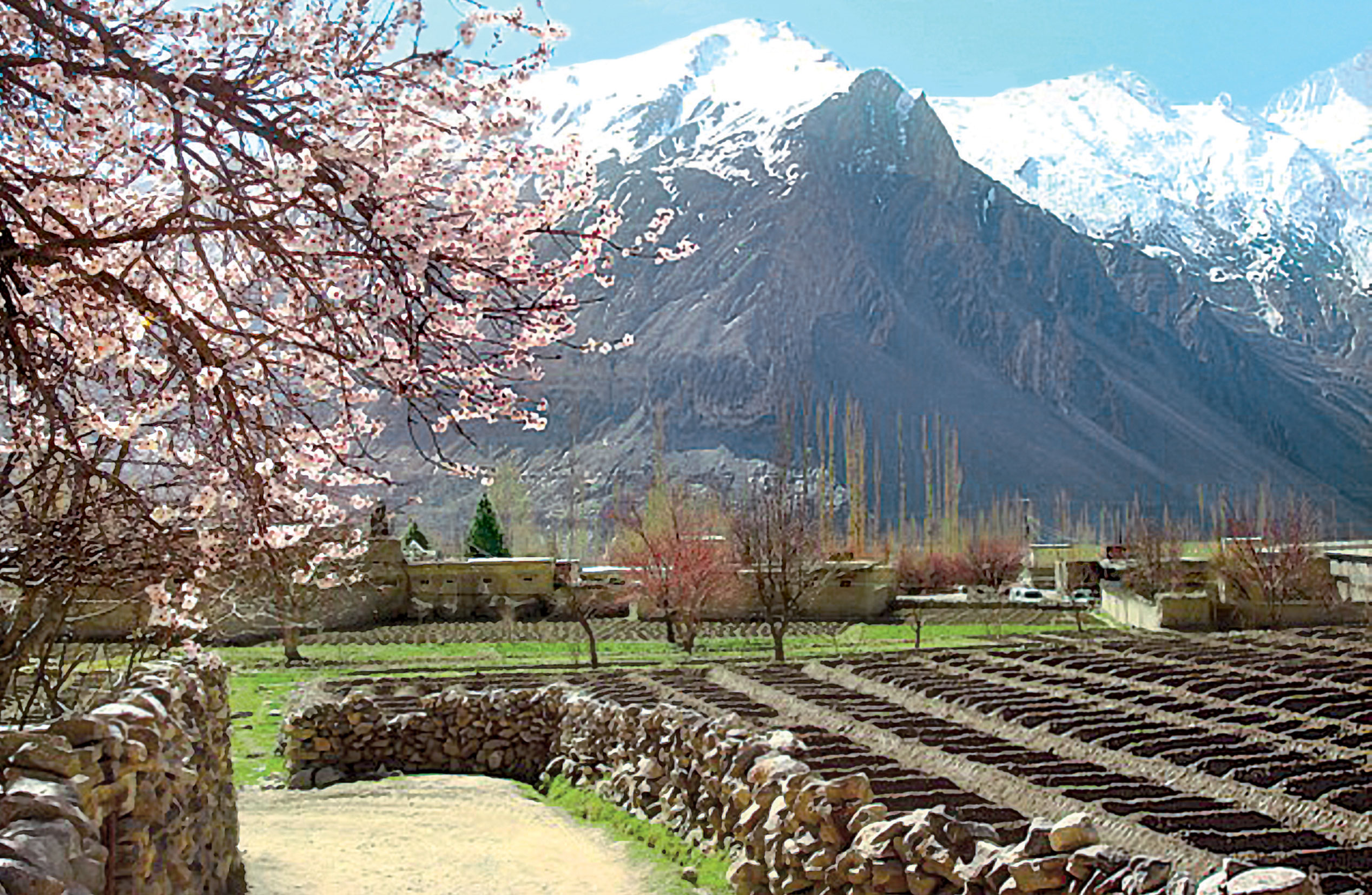 La vallée de Hunza en Himalaya